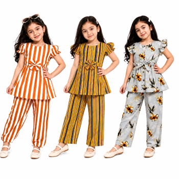 Premium Girls Co ord set 3 pcs combo