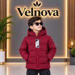 Premium Kids Winter Padded Jacket  wine red