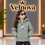 Premium Kids Winter Padded Jacket  light olive