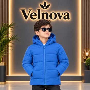 Premium Kids Winter Padded Jacket  Royal Blue