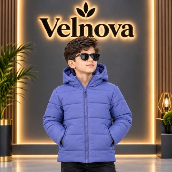 Premium Kids Winter Padded Jacket purple colour